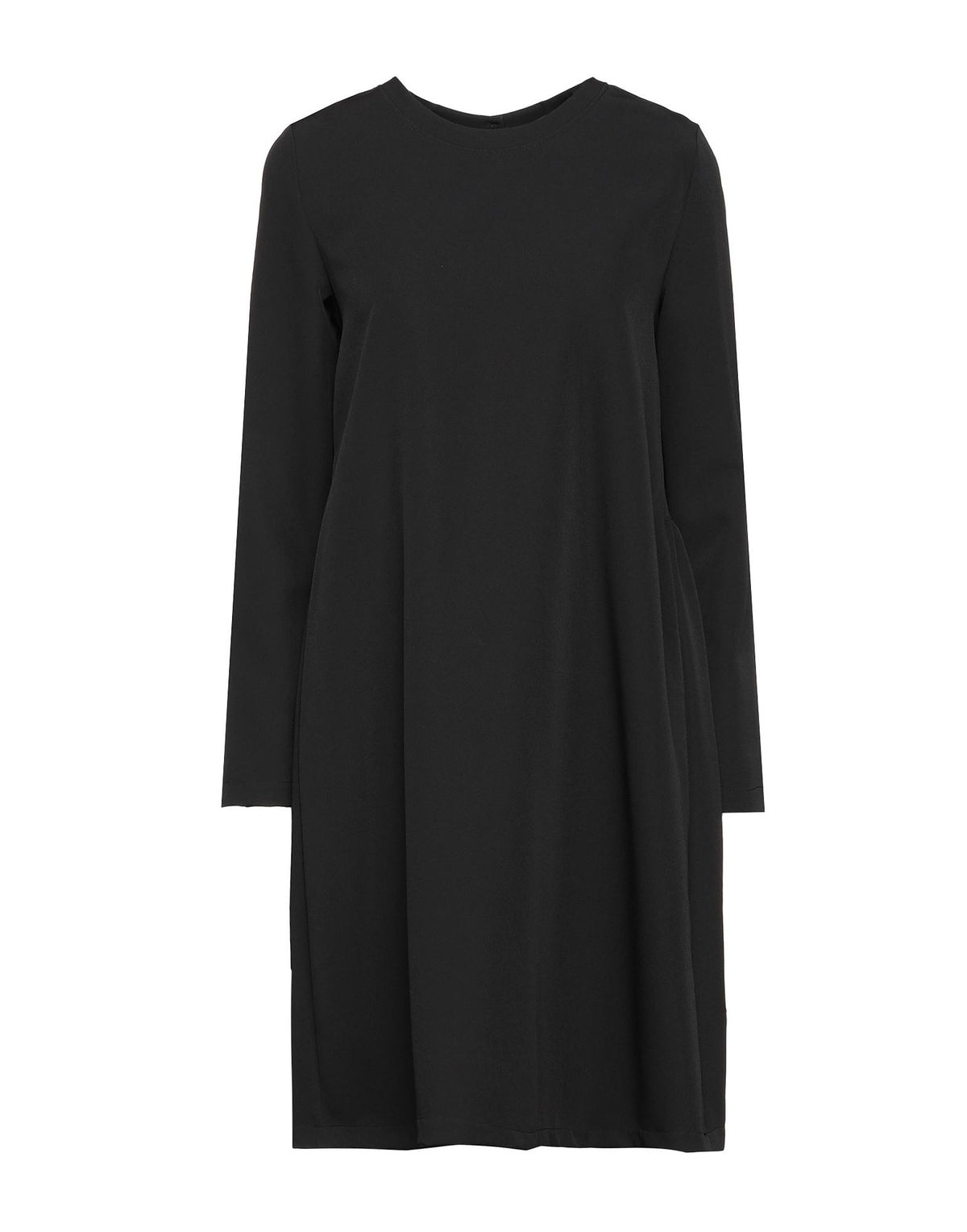 Rosé A Pois Womens Midi Dresses - Black
