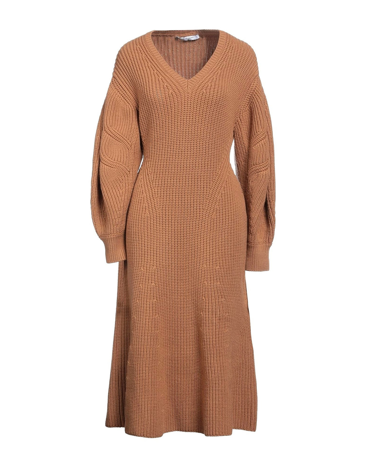 Givenchy Womens Midi Dresses - Camel