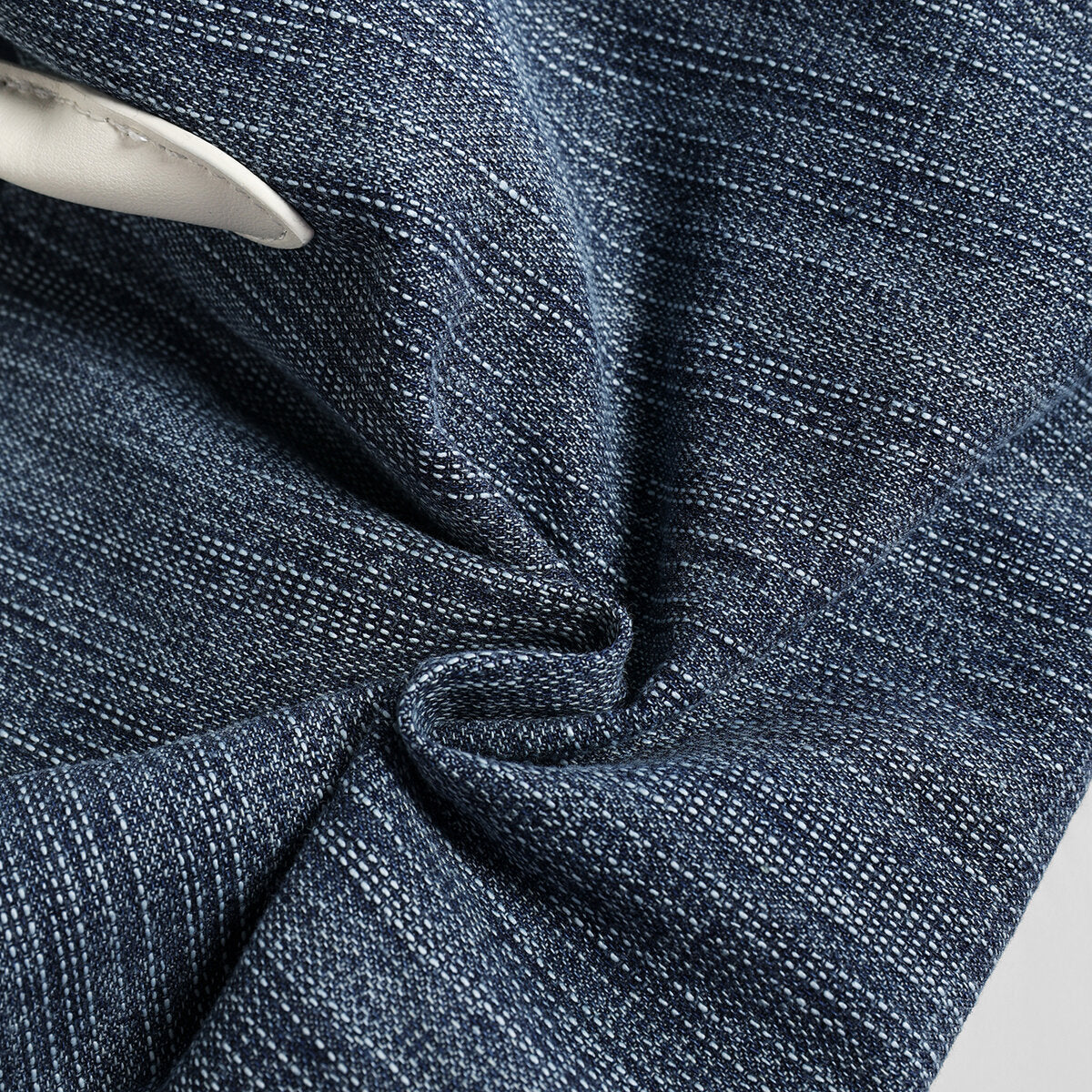 Canvas & Leather Large Capacity Commuter Tote - Denim