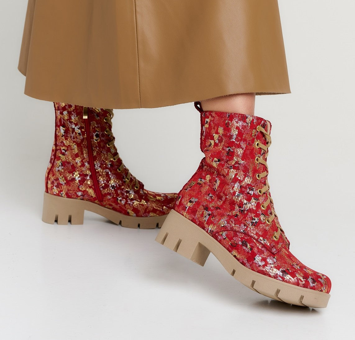 Bosccolo Womens Boots - Red
