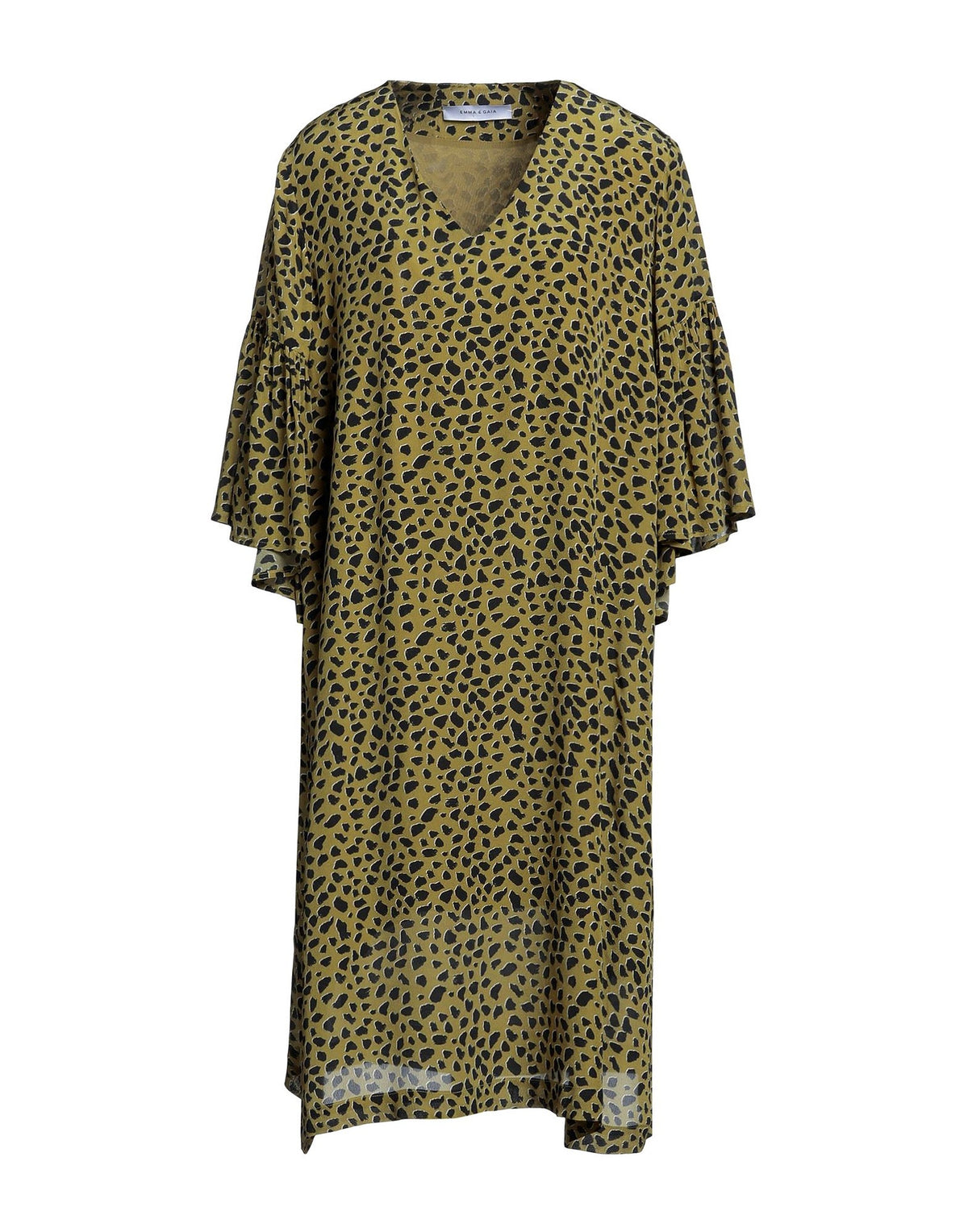Emma & Gaia Womens Midi Dresses - Military green