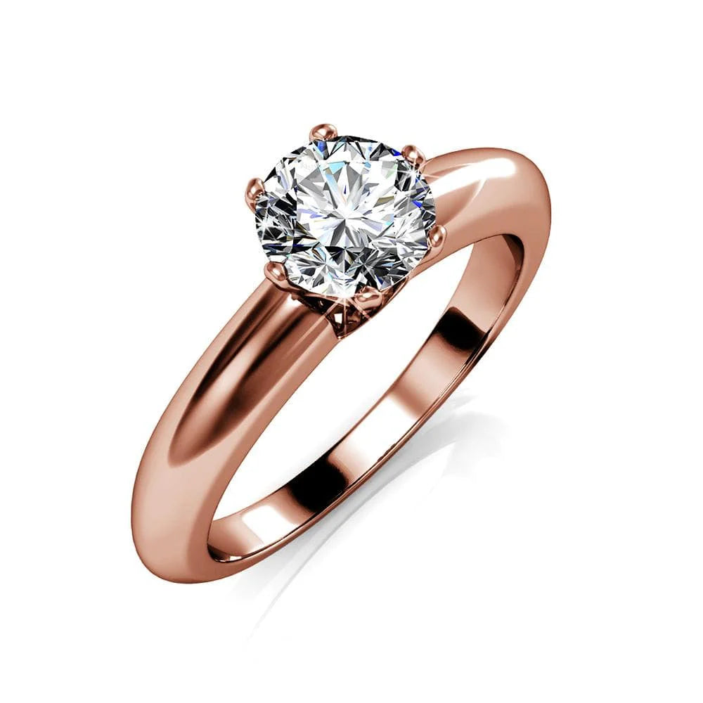 Krystal Couture Jewel In The Palace Solitaire Ring Embellished with SWAROVSKI Crystals