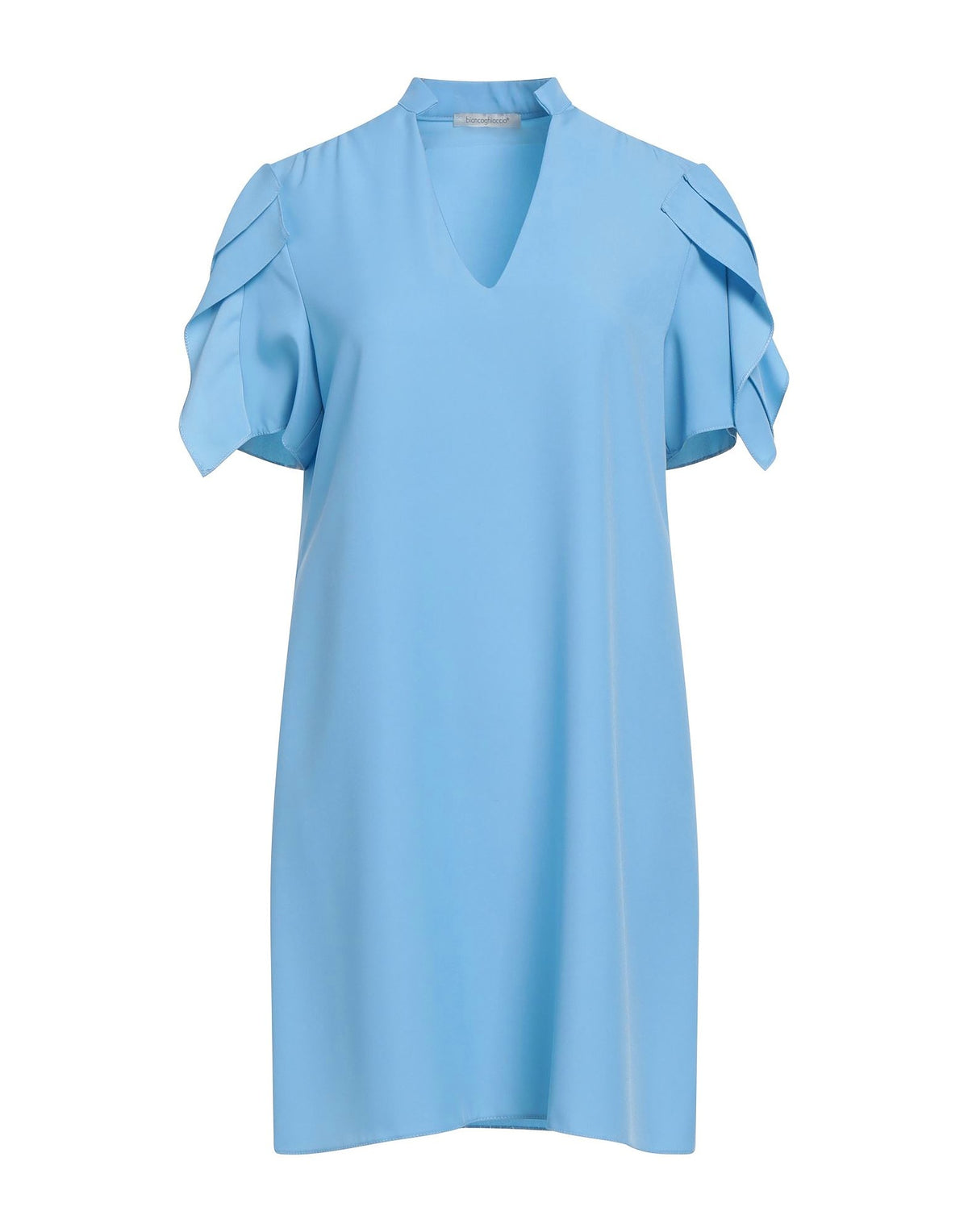 Biancoghiaccio Womens Mini Dresses - Sky blue