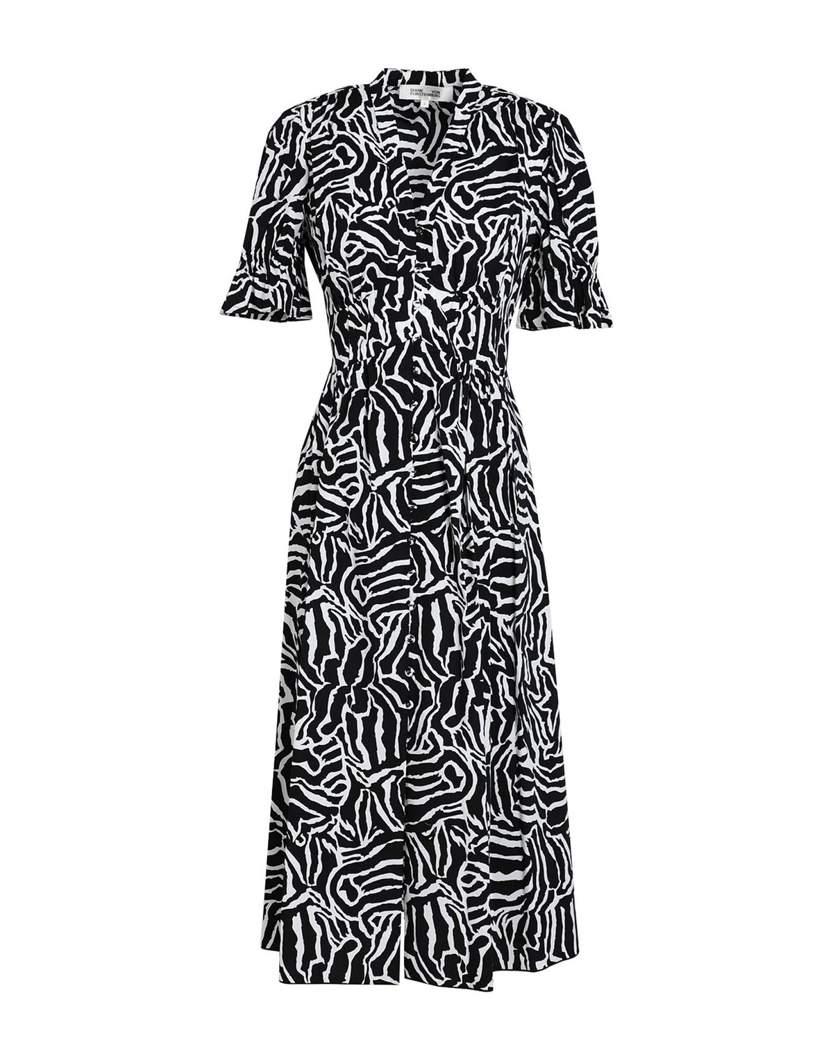 Diane Von Furstenberg Womens Midi Dresses - Black