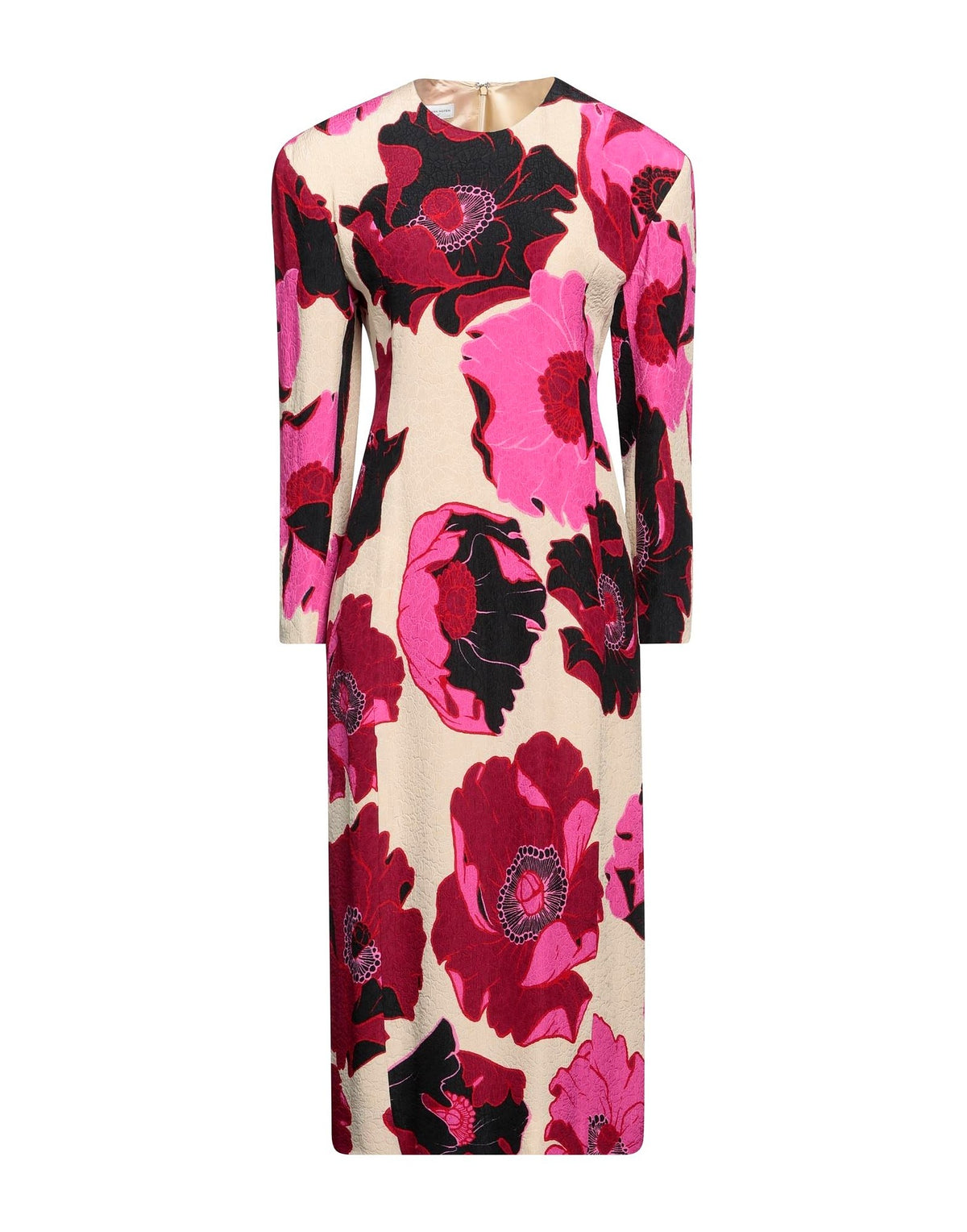 Dries Van Noten Womens Midi Dresses - Beige