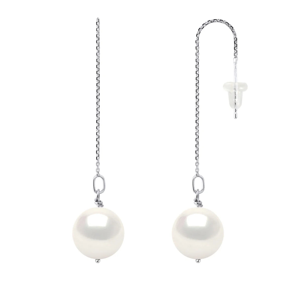 Manufacture Royale Drop Drop Earrings Freshwater Pearl White White Gold