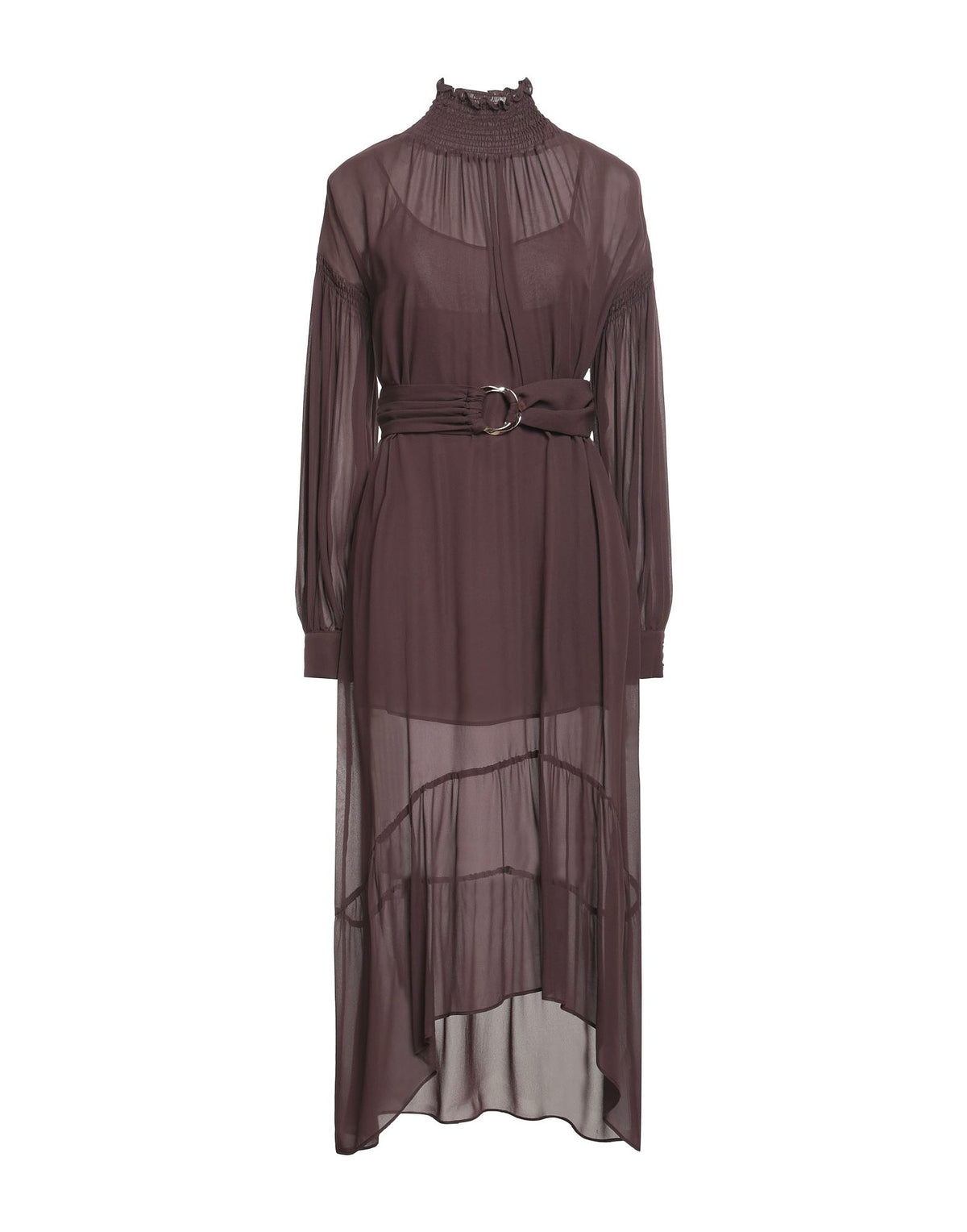 Anna Molinari Blumarine Womens Midi Dresses - Dark brown