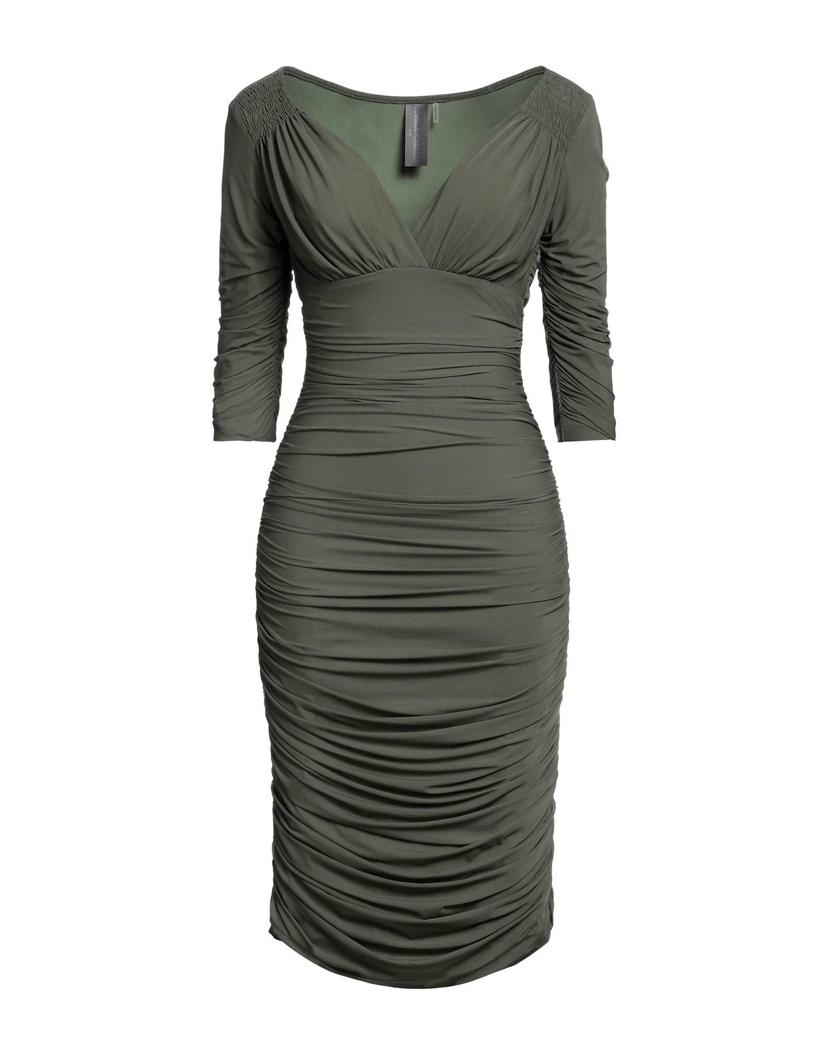 Norma Kamali Womens Midi Dresses - Military green
