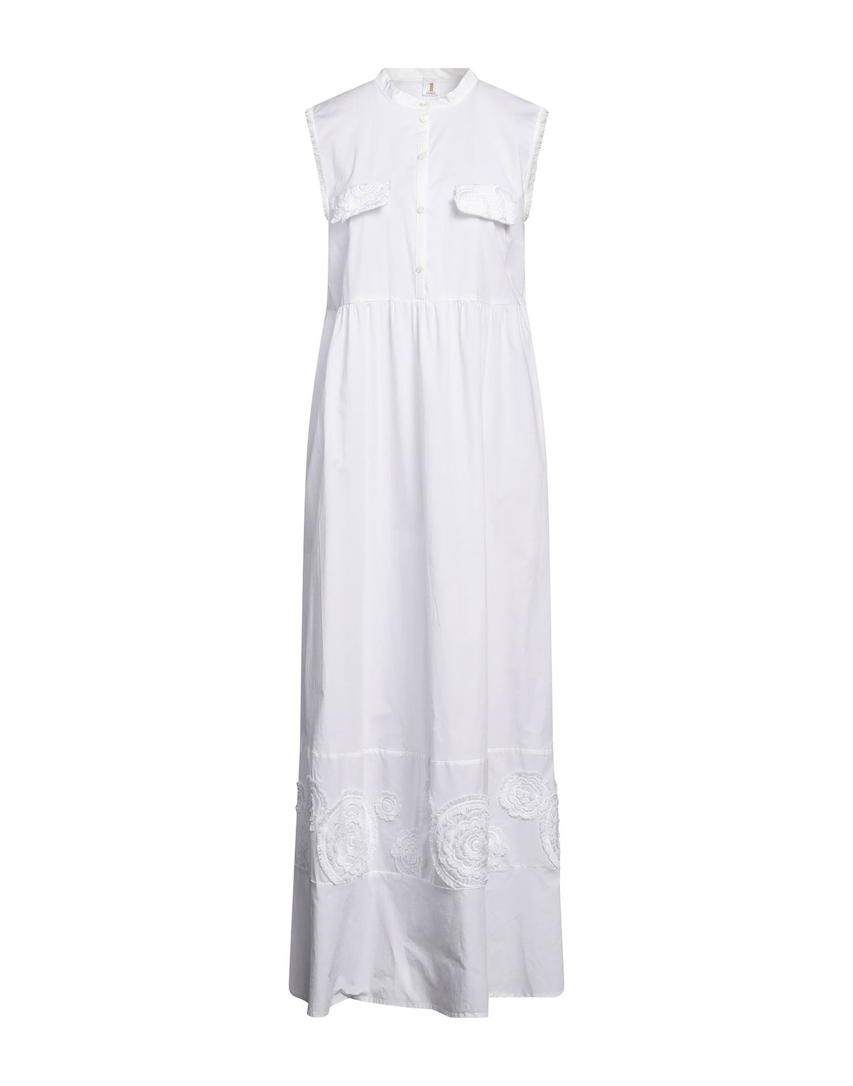 1-One Womens Maxi Dresses - White