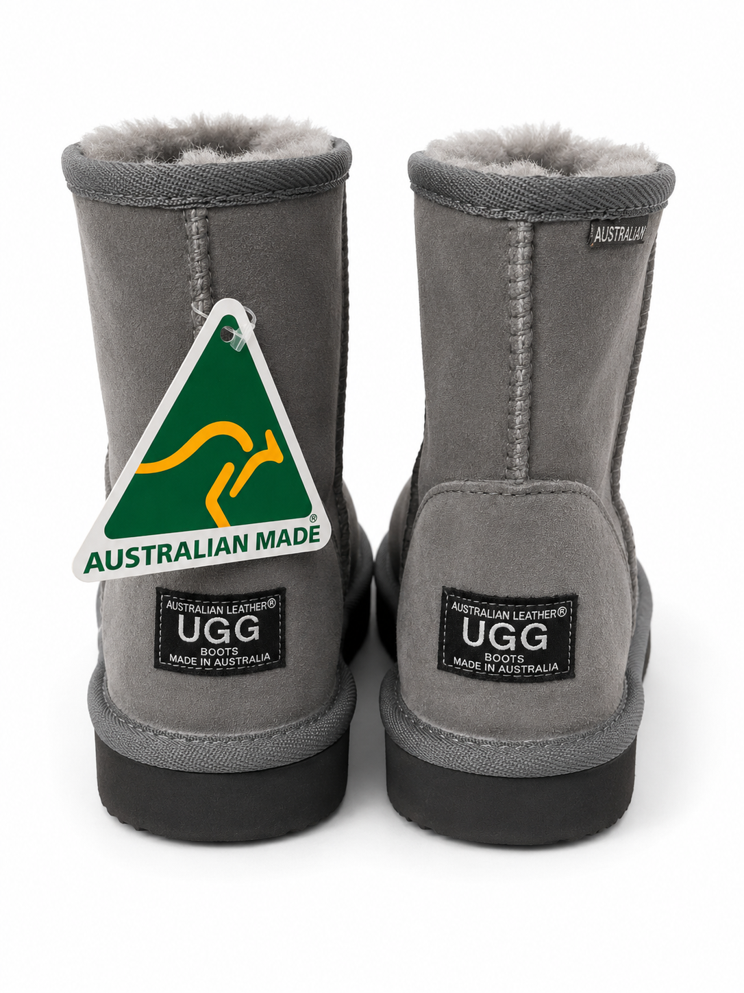 Australian Leather Ugg Ultra Mini Twin Face Grey - AU7-8