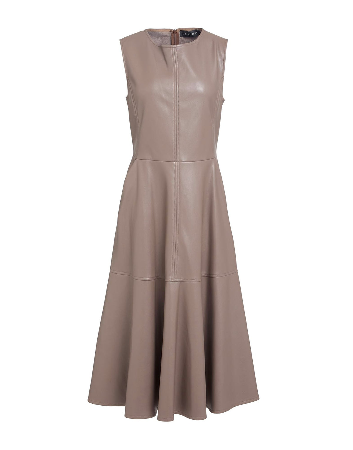Icona By Kaos Womens Midi Dresses - Taupe