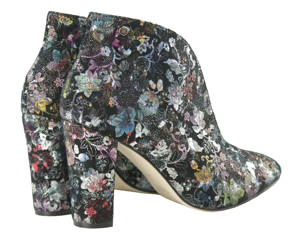 Bosccolo Womens Boots - Flowers On Black