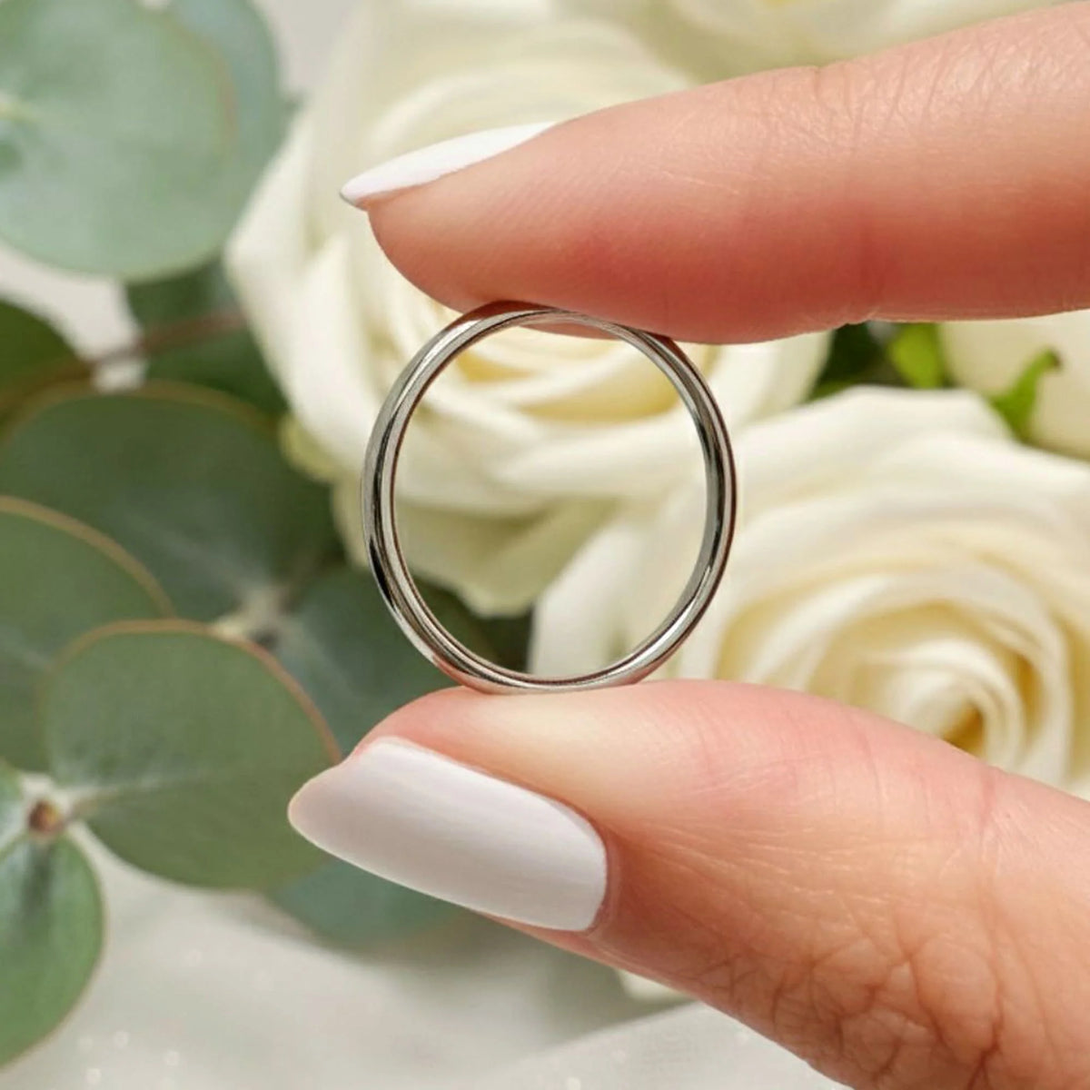 Bullion Gold Rheda Classic Tubular Ring in Silver