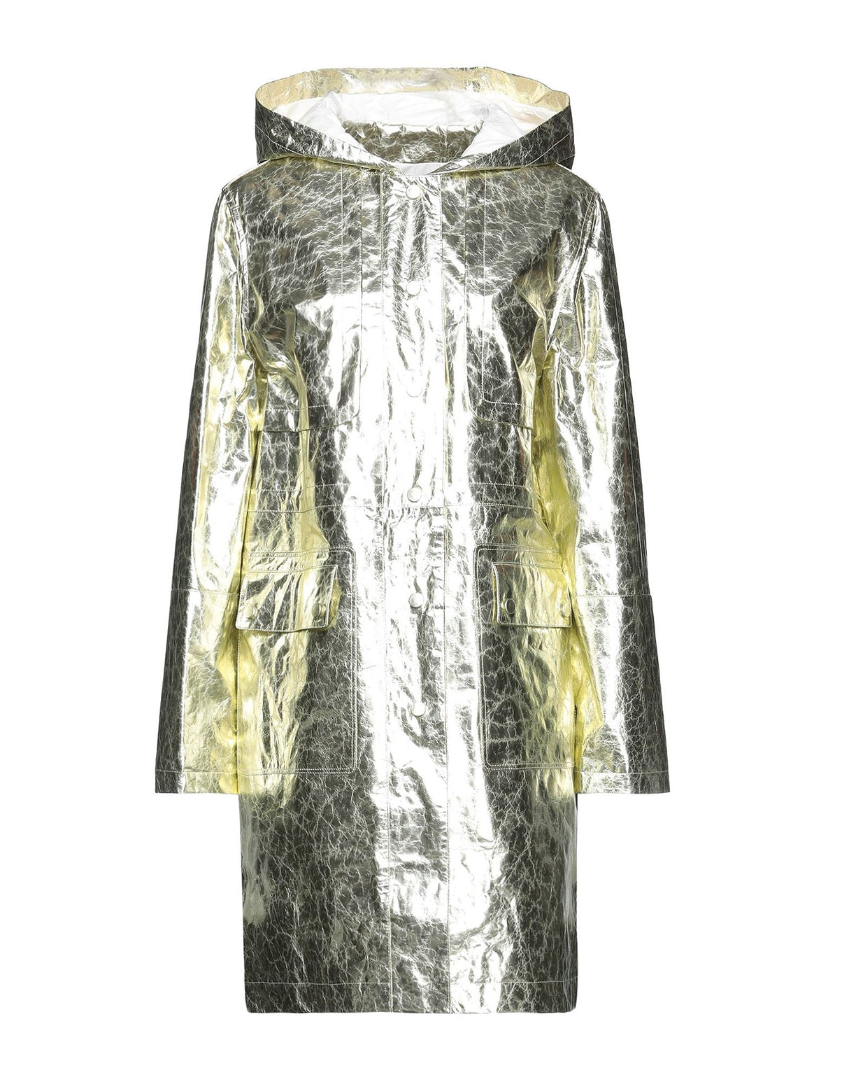 Yves Salomon Womens Overcoats & Trench Coats - Gold