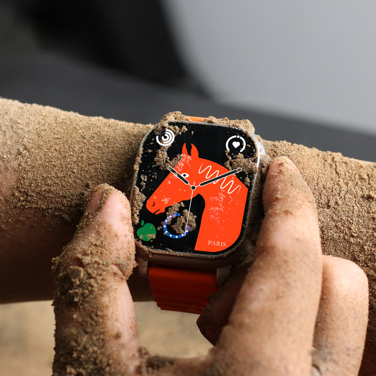 FitSmart Elite XL Smartwatch with AMOLED Display GPS