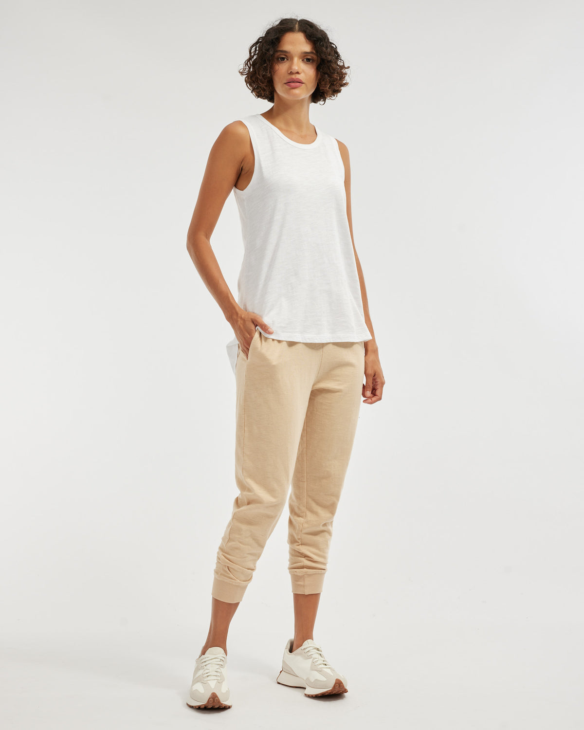 Amelius Claudia Longline Tank - White