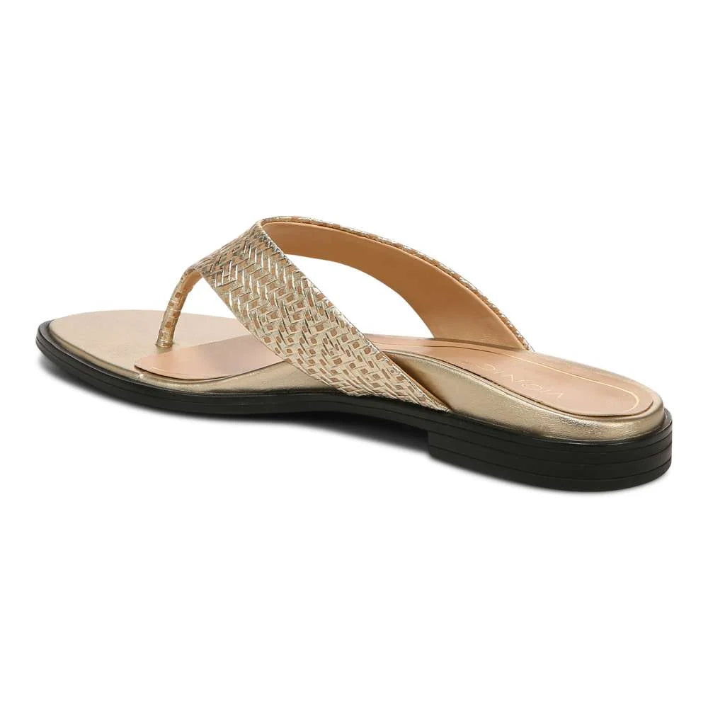 Vionic Agave Toe Post Sandal - Gold