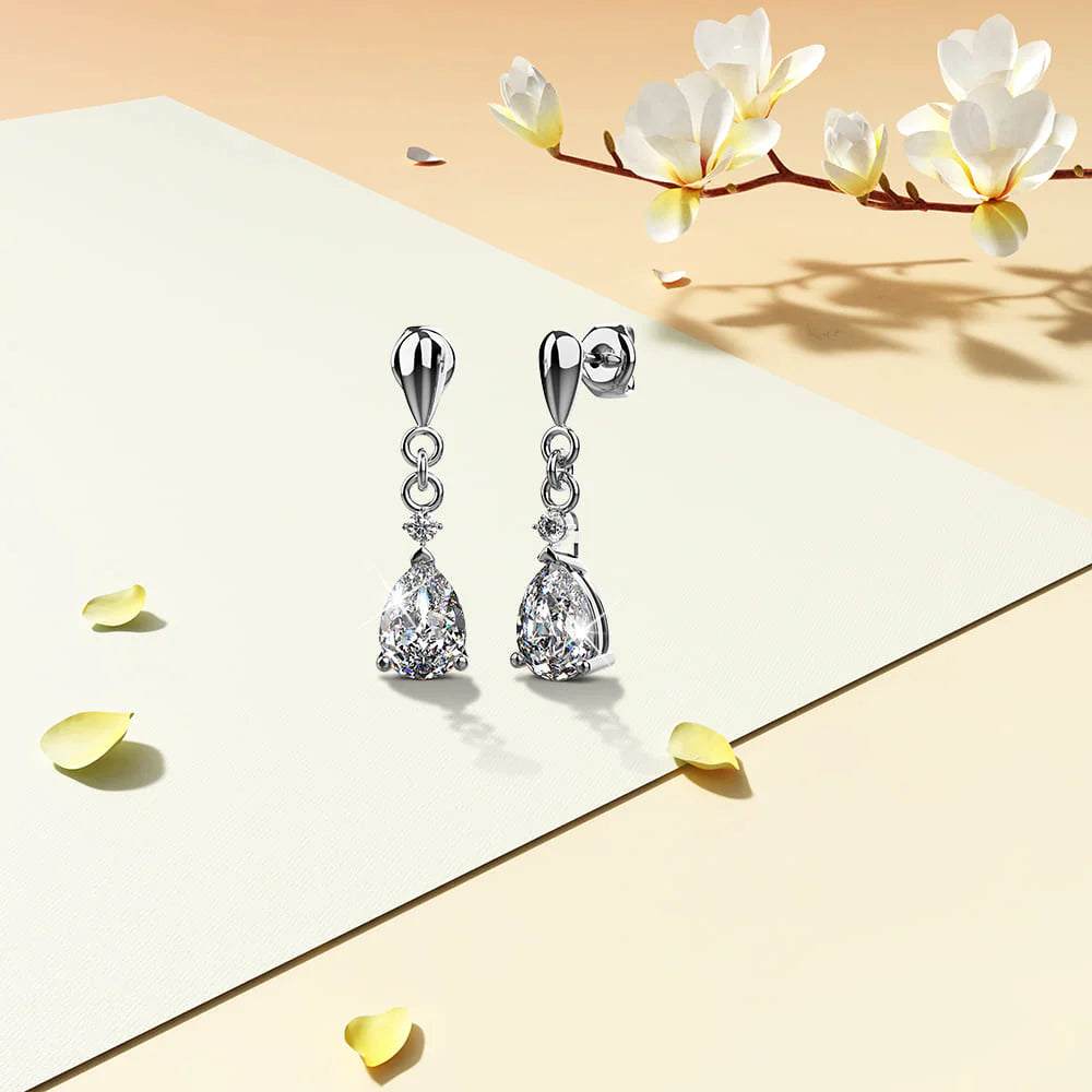 Krystal Couture Anastacia Drop Earrings Embellished with SWAROVSKI Crystals