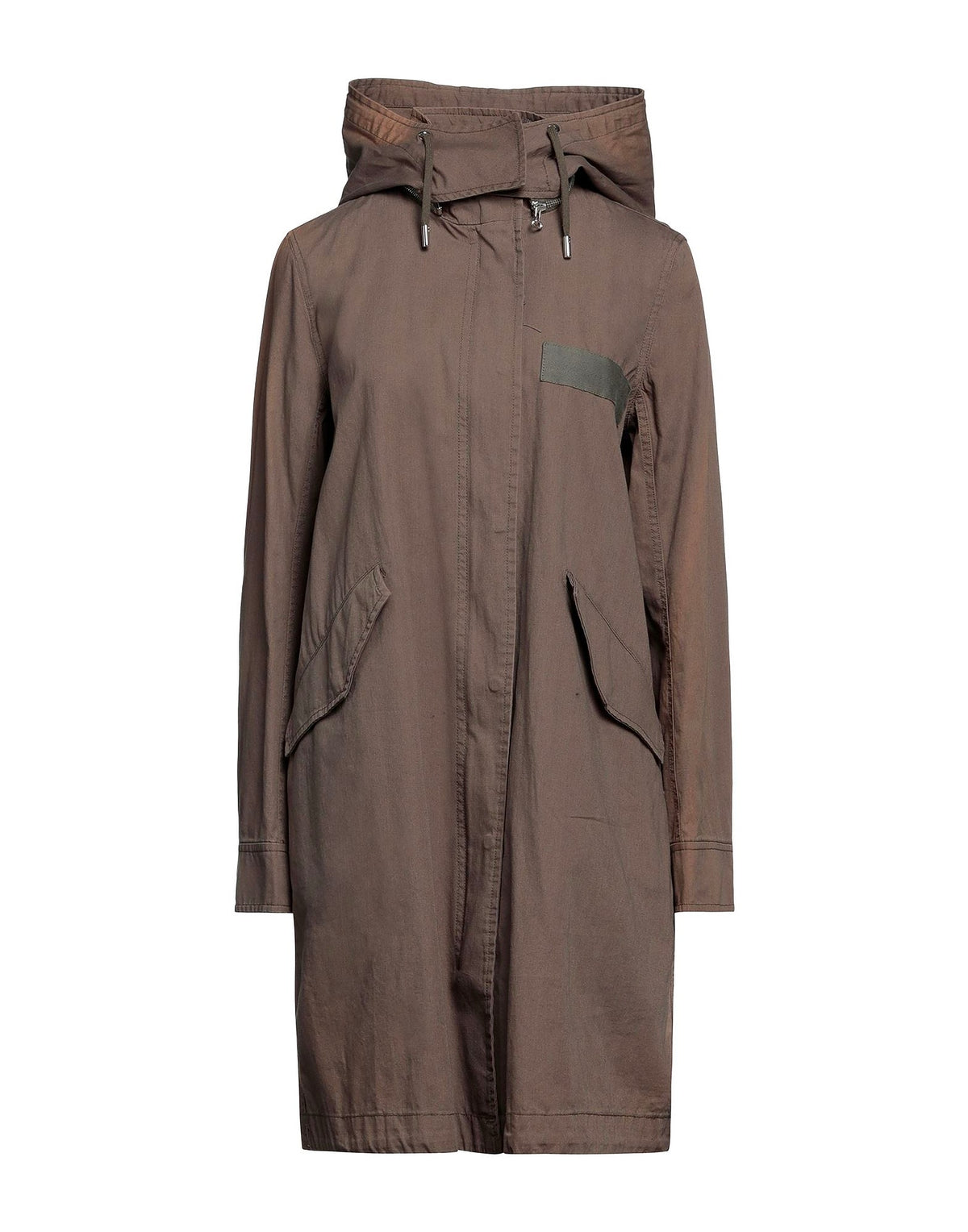 Yves Salomon Womens Overcoats & Trench Coats - Military green