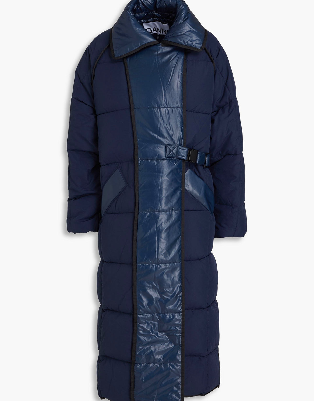 Ganni Womens Winter Coats - Navy