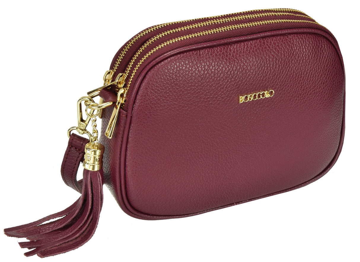 Bosccolo Shoulder Bag In Burgundy