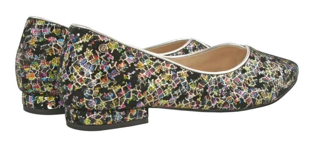 Bosccolo Womens Ballerina - Mosaic Black