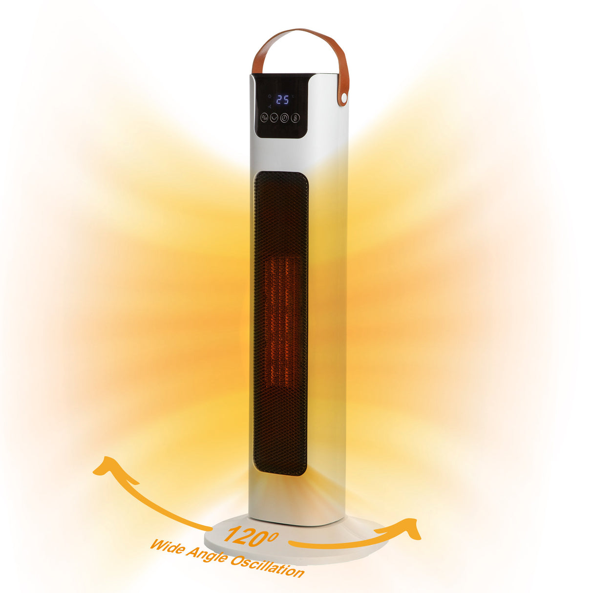 Pursonic Touch Screen Tower Heater - White