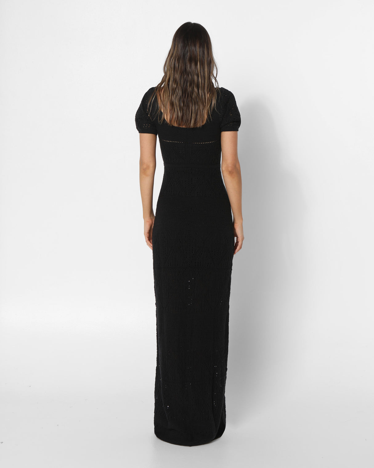 Lost In Lunar Ivy Knit Maxi Dress - Black