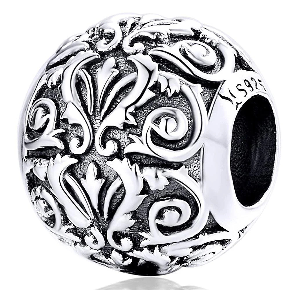 Solid 925 Sterling Silver European Amour Charm