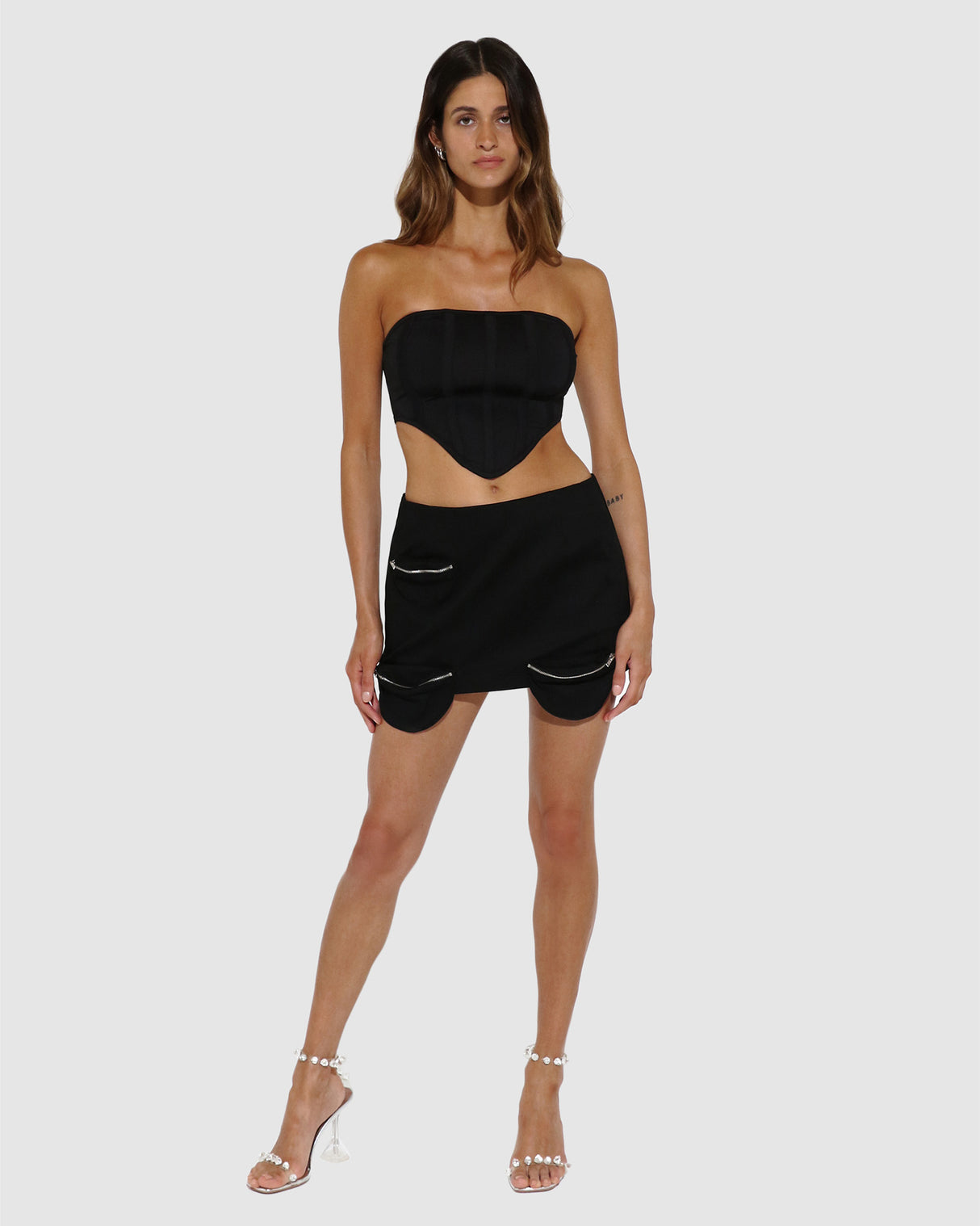 BY.DYLN Cassidy Corset - Black
