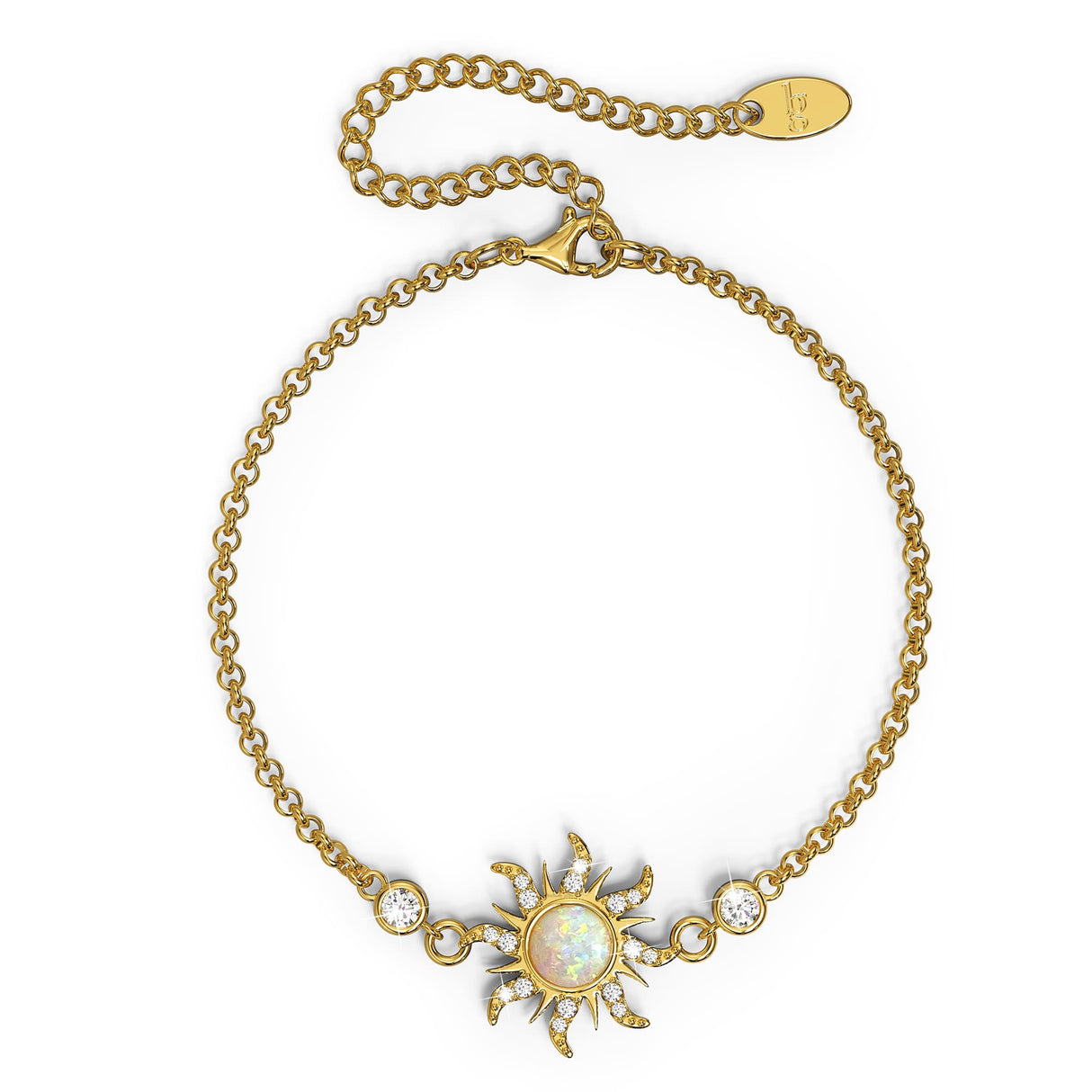 Bullion Gold Celestial Opal Sun Bracelet