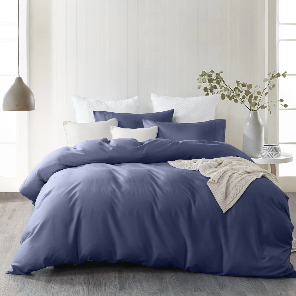 Royal Comfort Bamboo Cooling 2000TC QCS-Royal Blue
