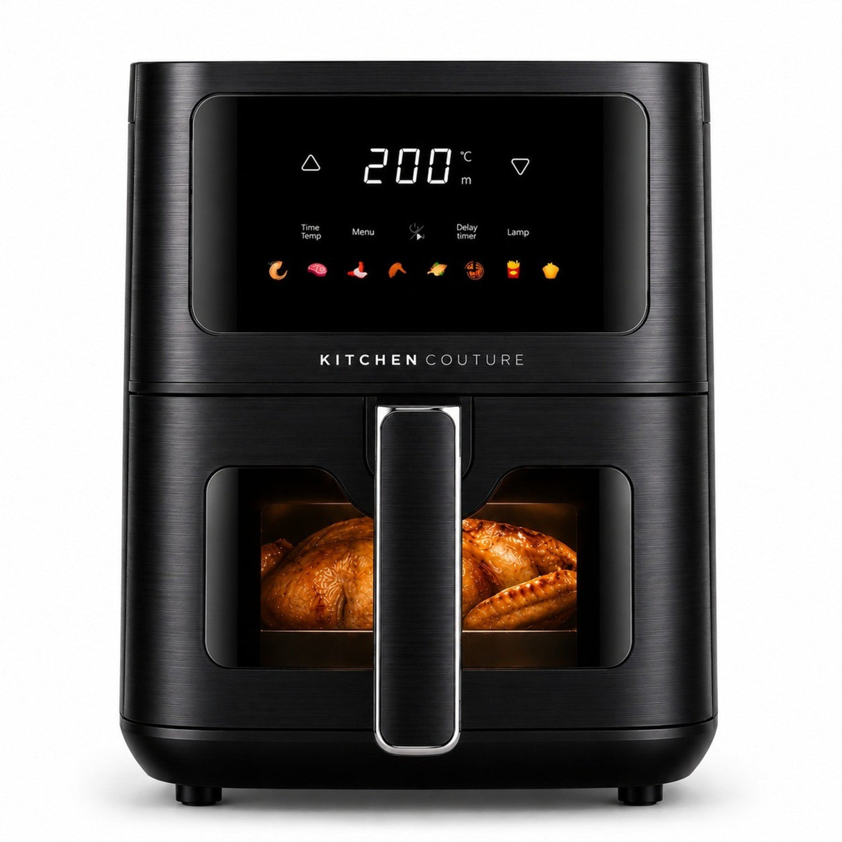 Kitchen Couture 4.5L Clear View Colour Touch Air Fryer - Black