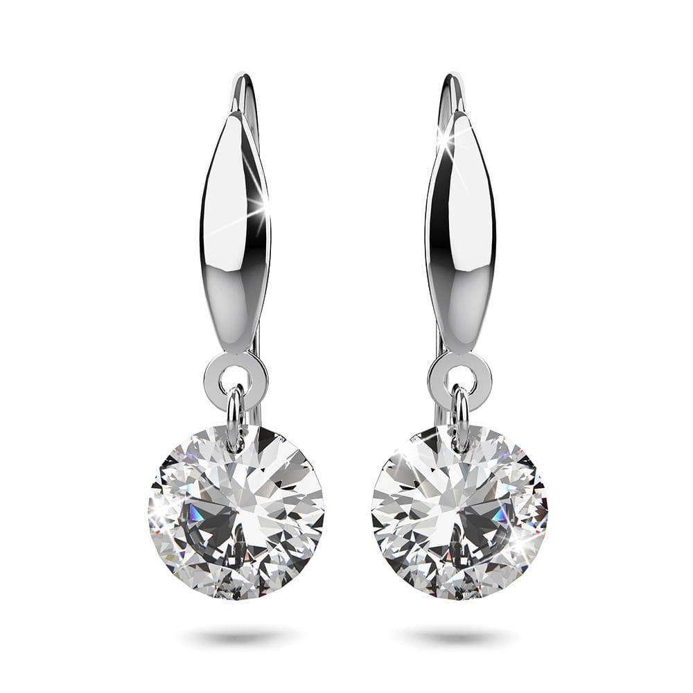 Solid 925 Sterling Silver Meru Hook Earrings