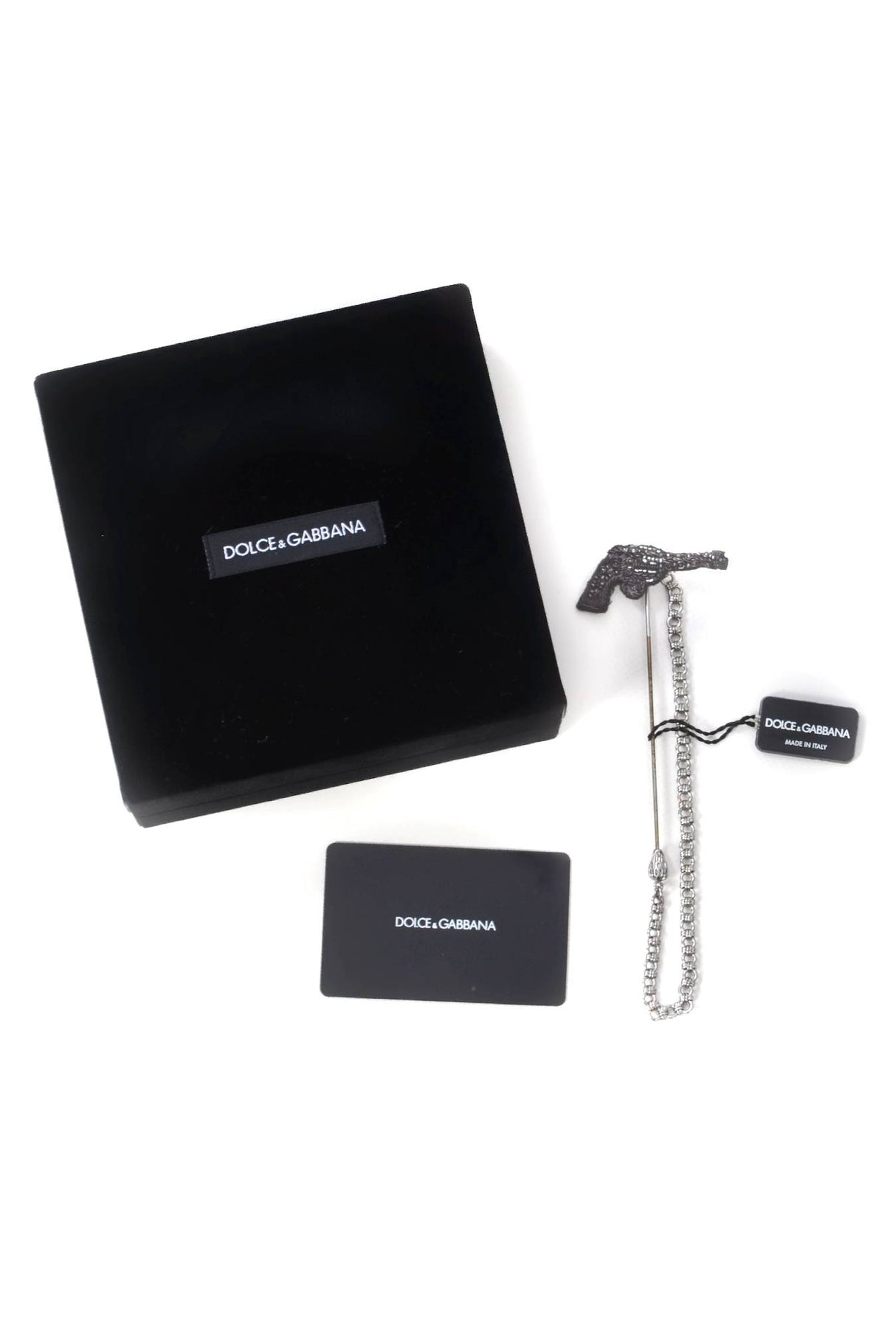 Dolce & Gabbana Men Jewel Gun Brooch