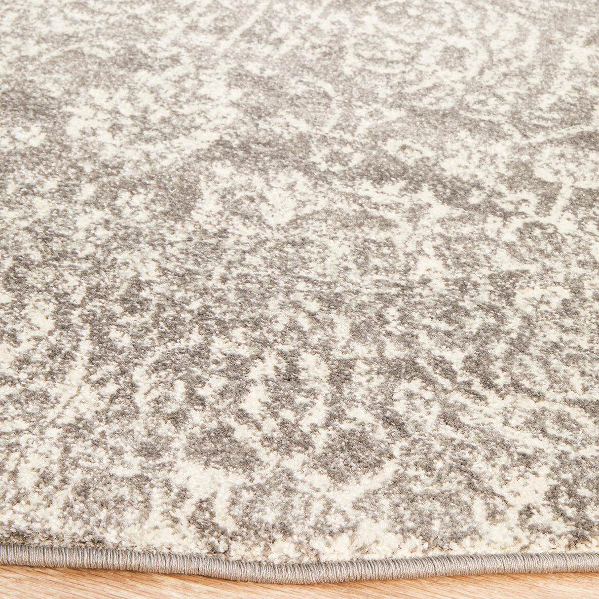 Evoke 256 Grey Round Rug