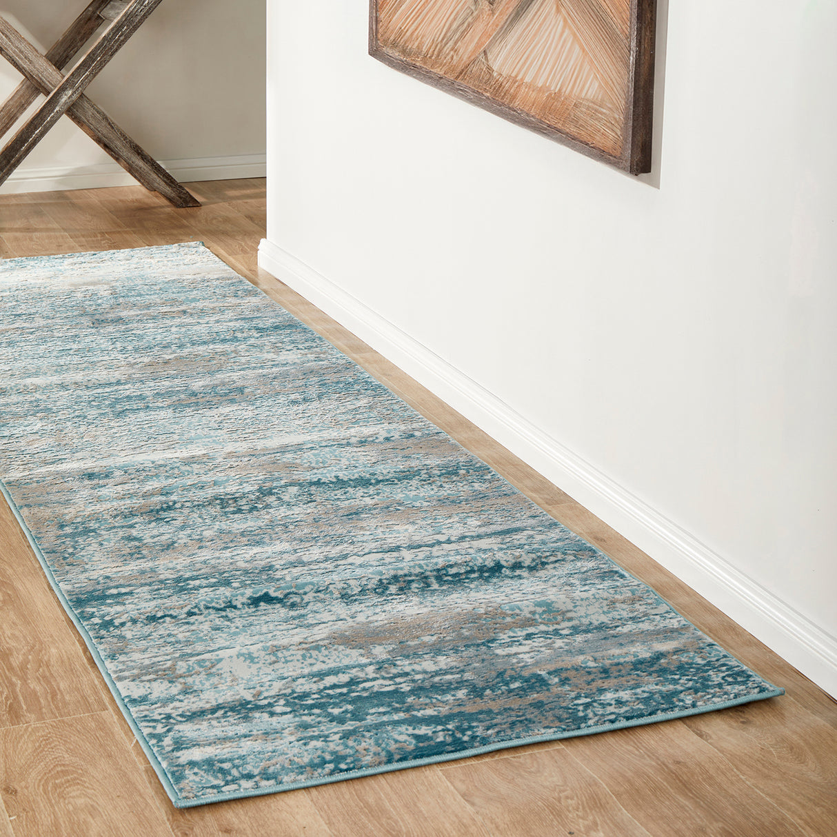 Opulence 115 Blue Runner Rug
