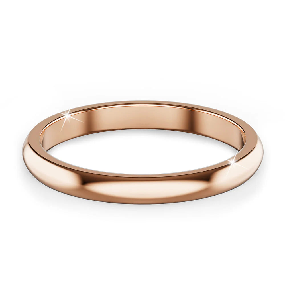 Bullion Gold Camille Minimal Stacker Ring in Rose Gold