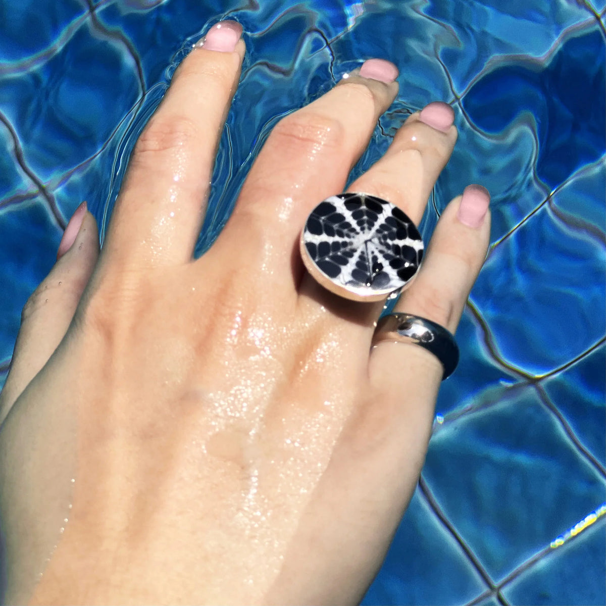 Adjustable Solid 925 Sterling Silver Spider Web Handmade Ring