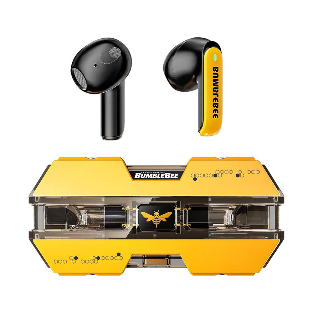 Transformers TWS Wireless Earbud Earphones Bluetooth V5.3 ENC Noise Reduction TF-T01 - Yellow