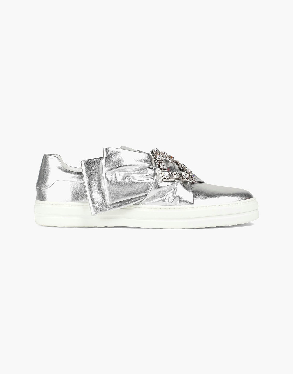 Roger Vivier Womens Sneakers - Silver