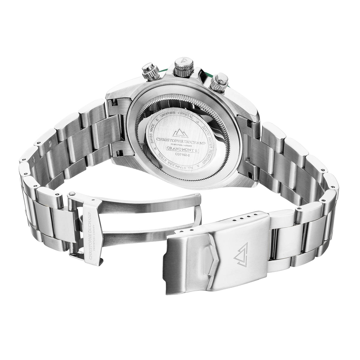 Christophe Duchamp Grand Mont Ceramic - White Dial & 316L Stainless Steel Strap