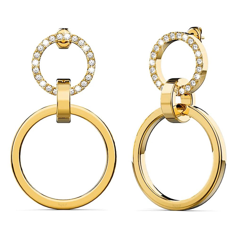 Boxed Orbit of Radiance Earrings & Beauty Bracelet Set with SWAROVSKI® Crystal in Gold