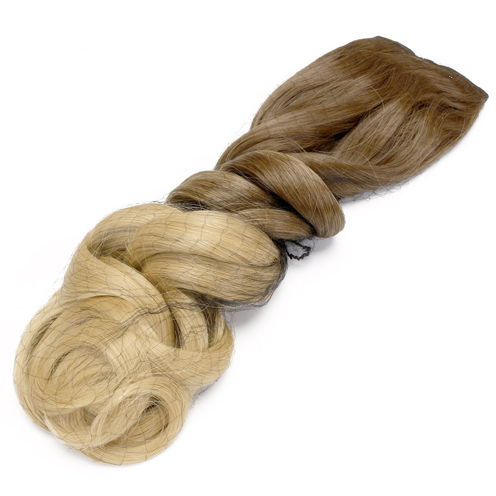 Two Tone Ombre High Grade Brown Curly Hair 7Piece 16Clips 24" Hair Extension 01