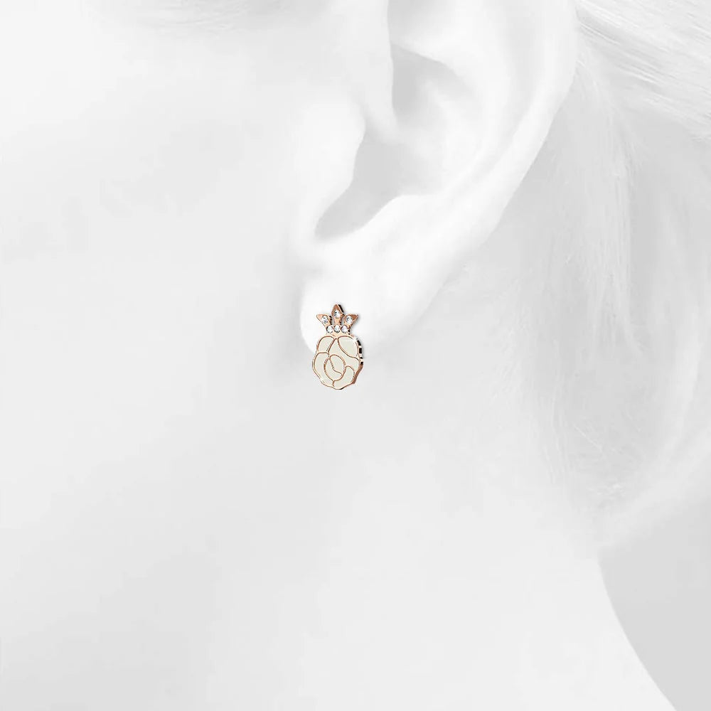 Krystal Couture Rosie Stud Earrings Embellished with Swarovski Crystals