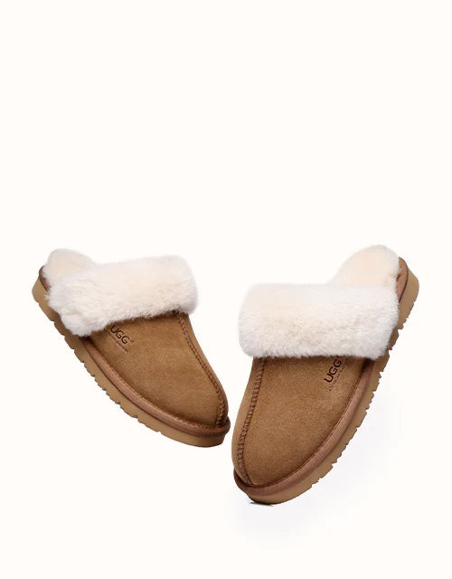 Muffin Slipper in Chestnut