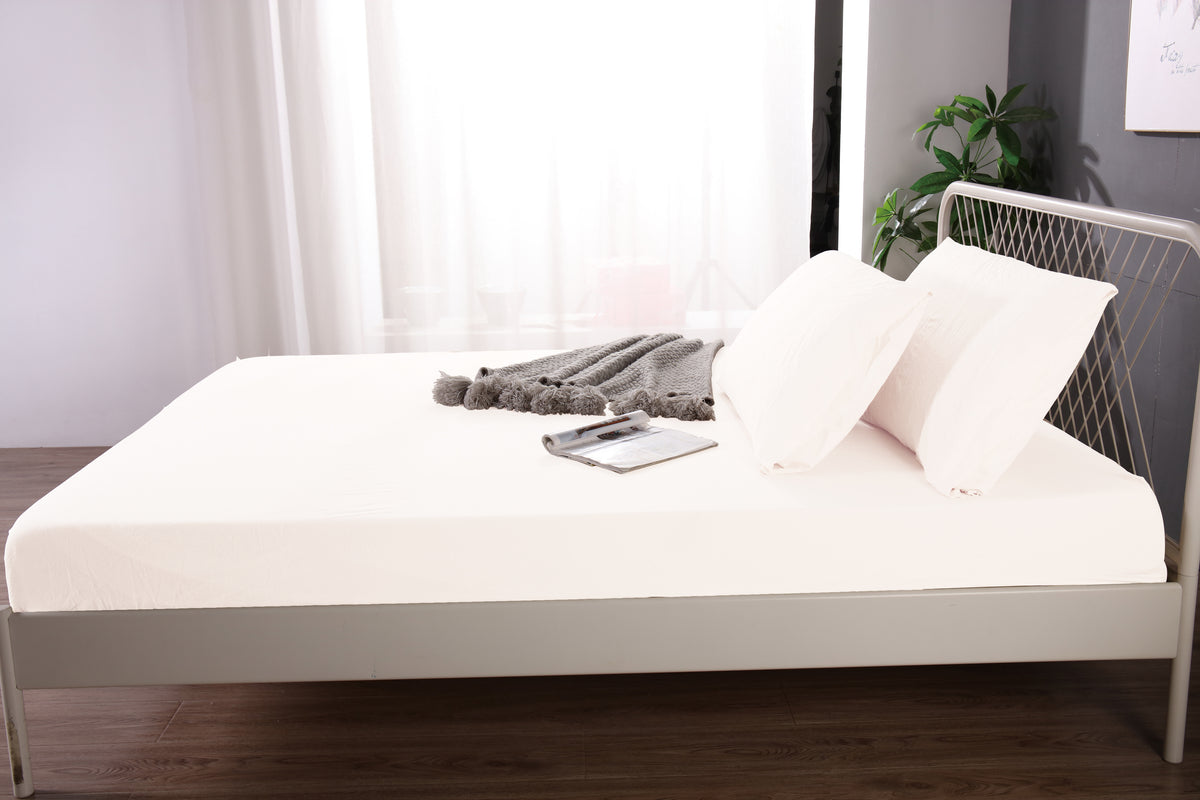 Ramesses Linen Bamboo Combo Set - White
