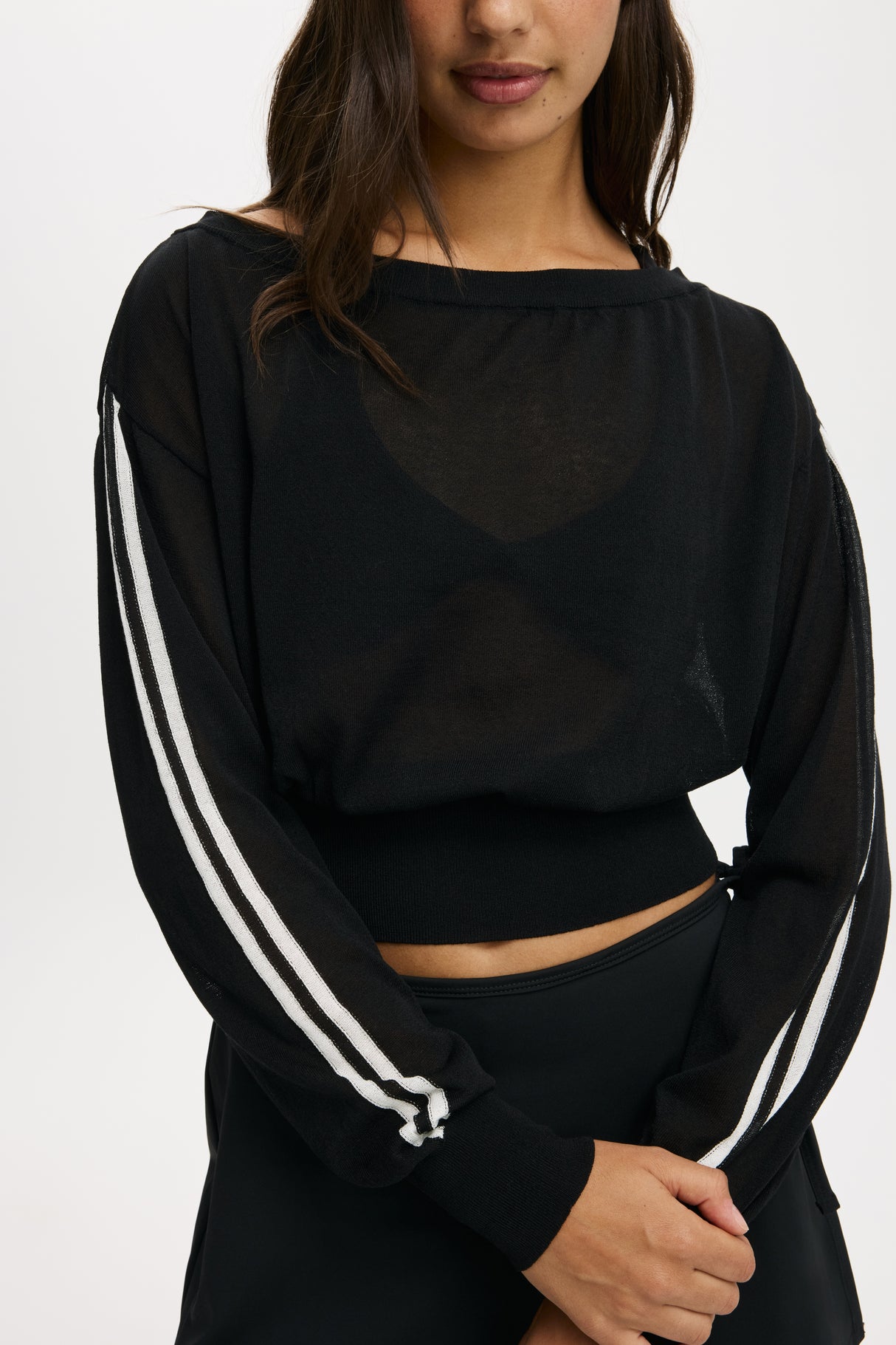 Cotton On Body Sheer Asymmetric Knit
