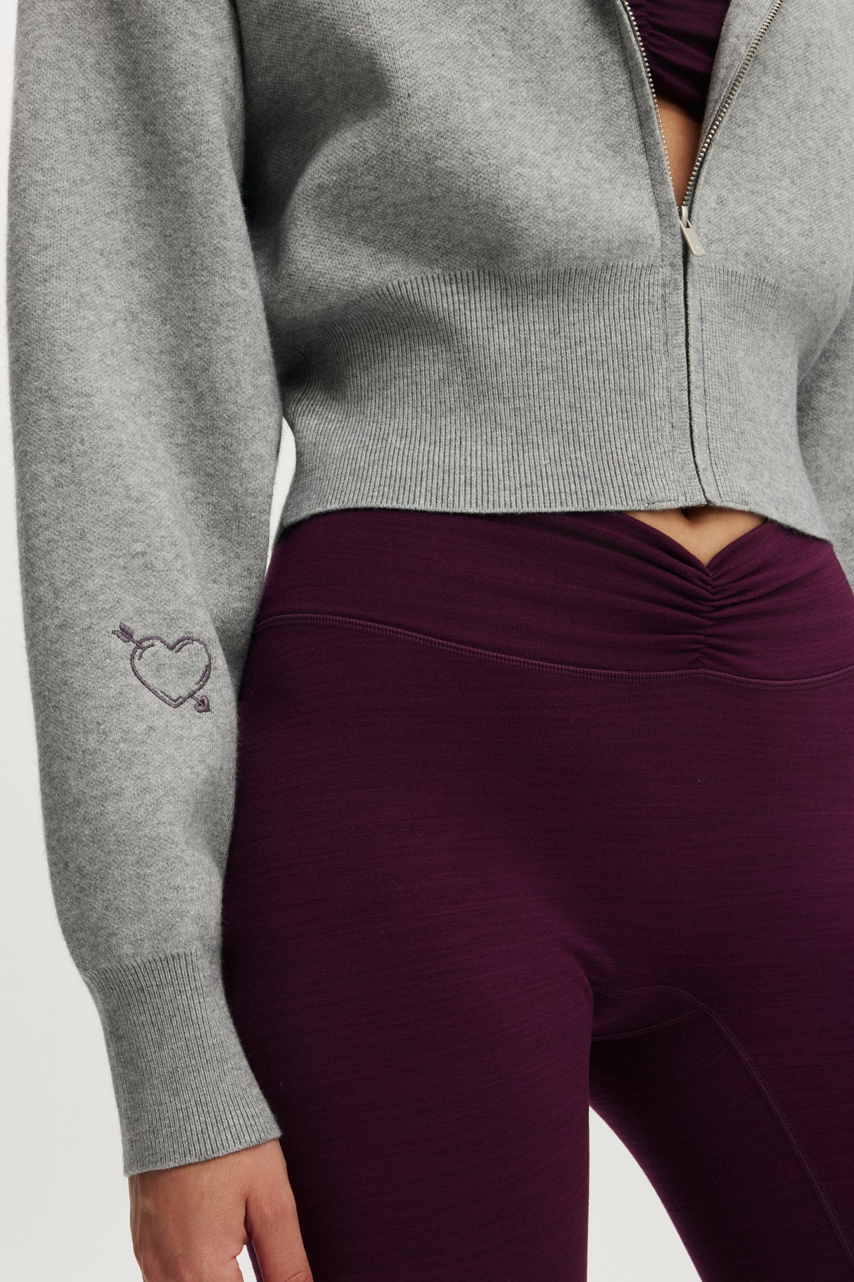 Cotton On Body Knit Cropped Zip Through