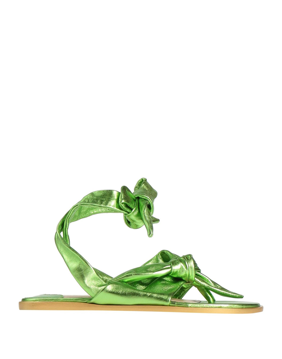 Gold & Rouge Womens Thong Sandals - Green